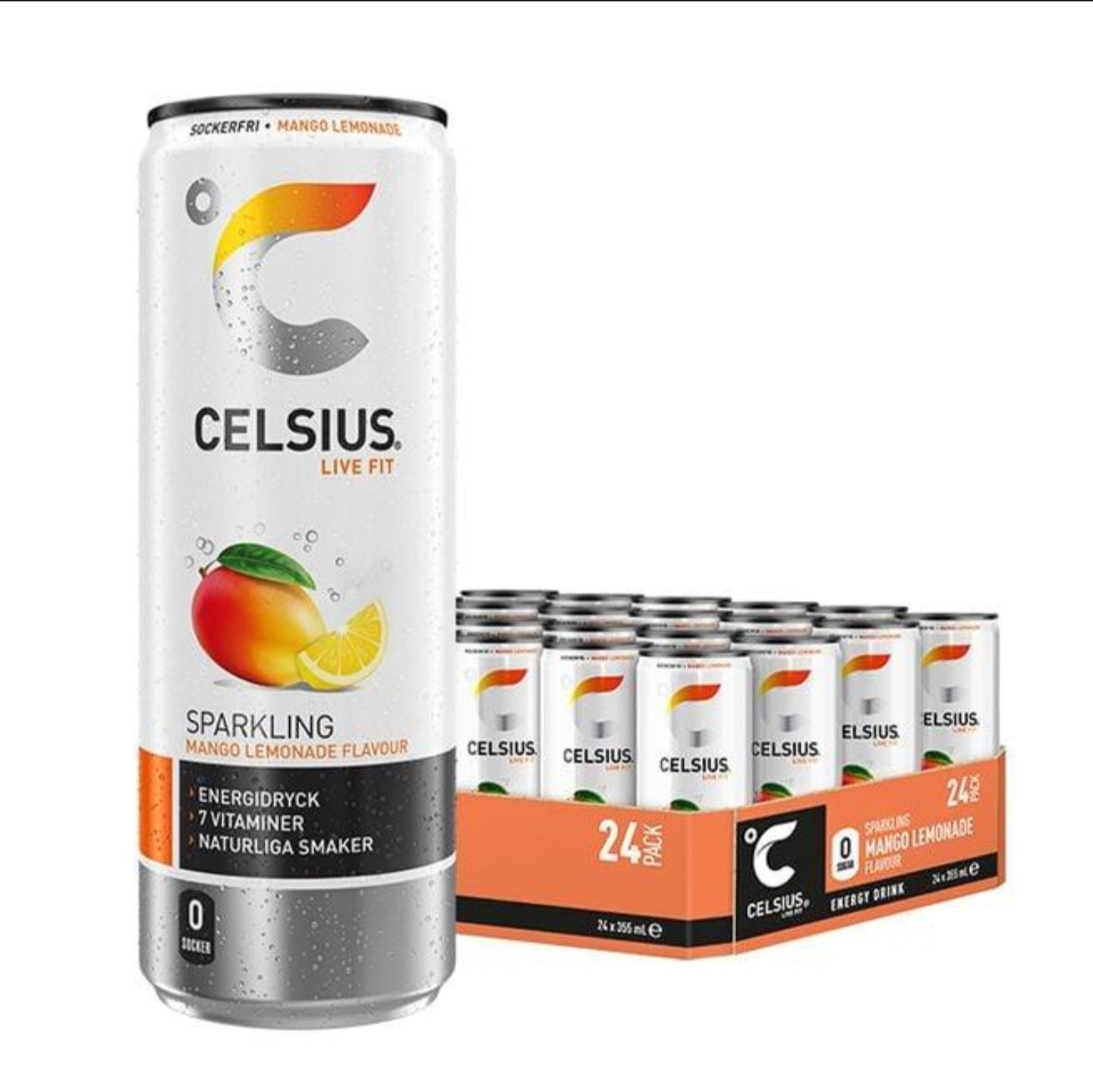 Celsius Mango Lemonade 355ml